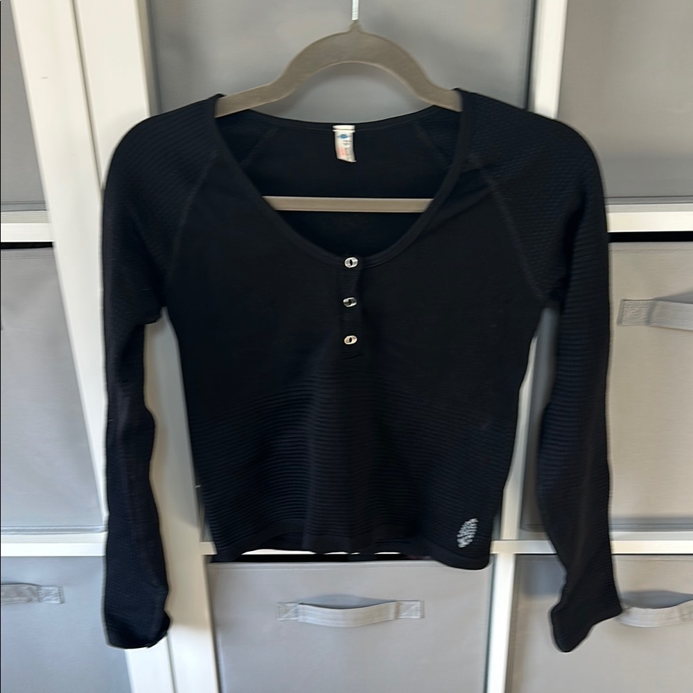 FP movement Black Long Sleeve Top
